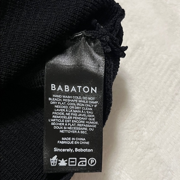 Aritzia Babaton Sculpt Knit Deep V Tank In Black - Picture 7 of 8